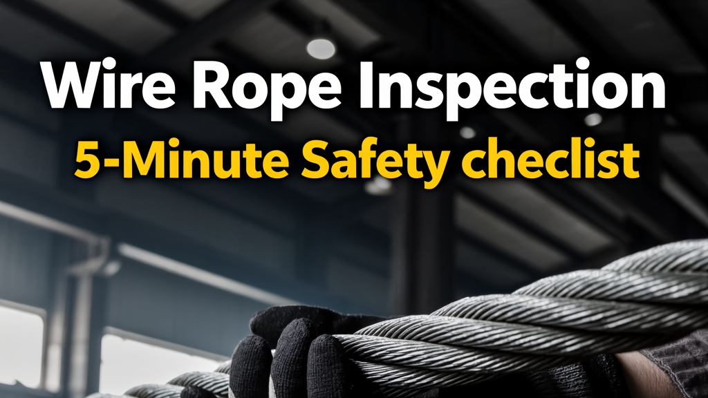 wire rope inspection checklist broken wires corrosion safety check